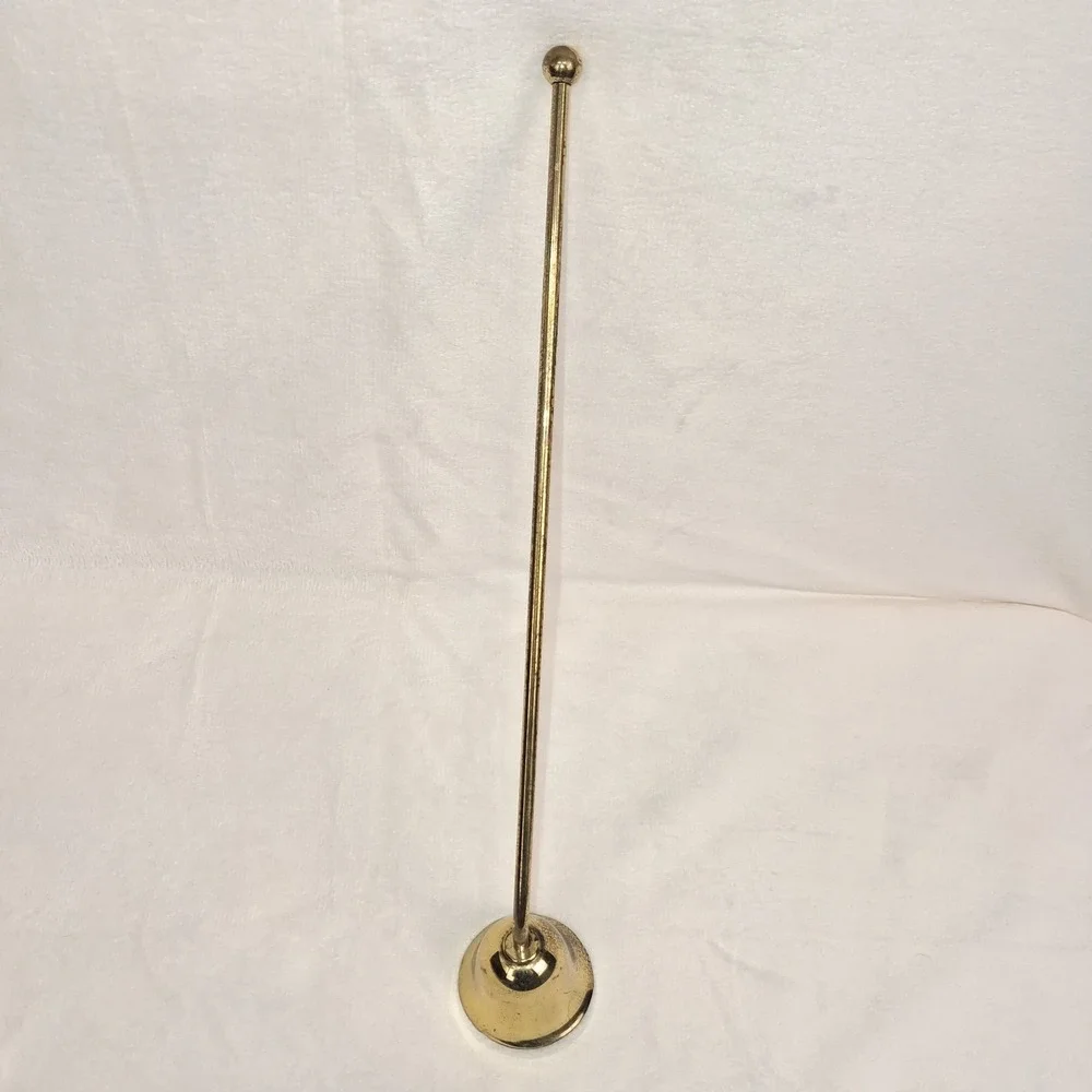 Vintage Brass Bell Candle Snuffer Patina Decorative Taper Extinguisher Tool